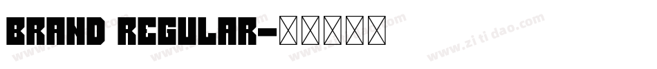 Brand Regular字体转换